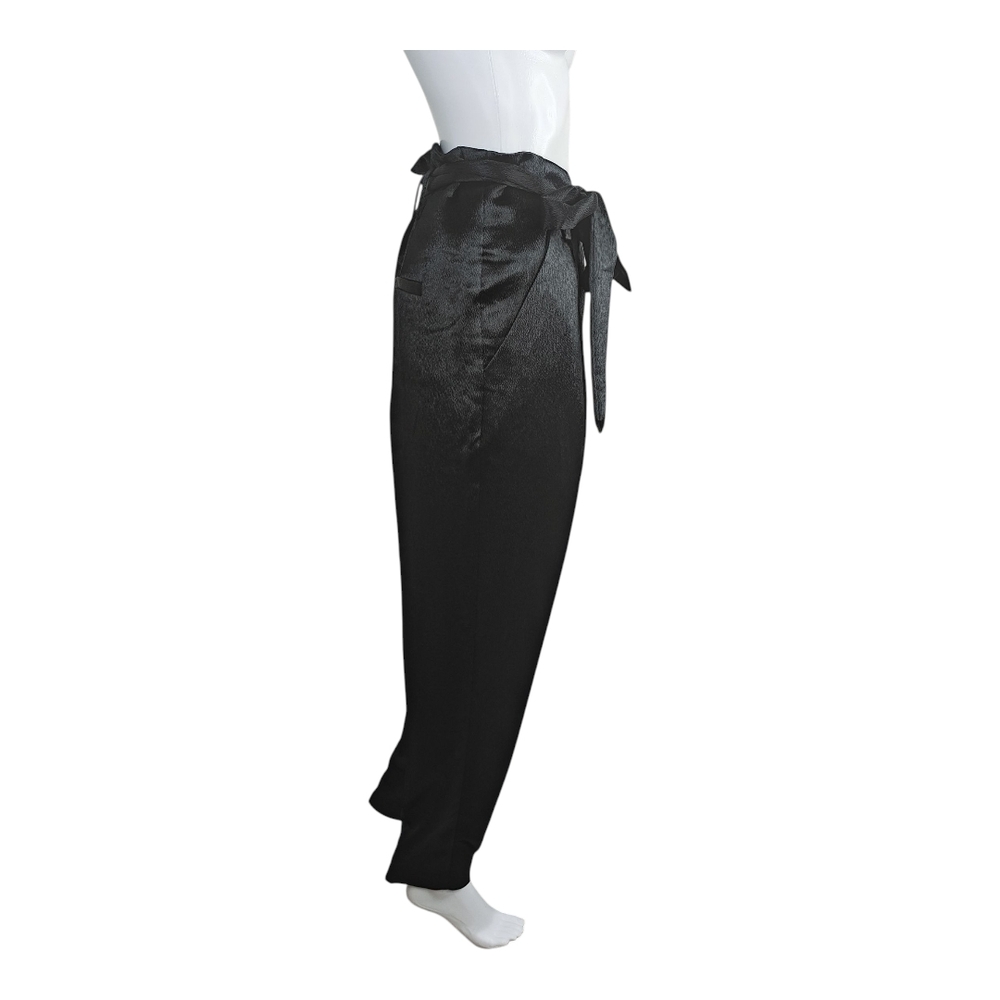 7th Avenue New York & Company Black Tie-Waist Pants Size 12 Tall Women - Picture 2 of 4